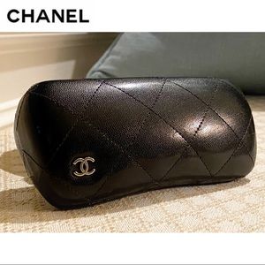 Chanel Lambskin Quilted Glasses Case